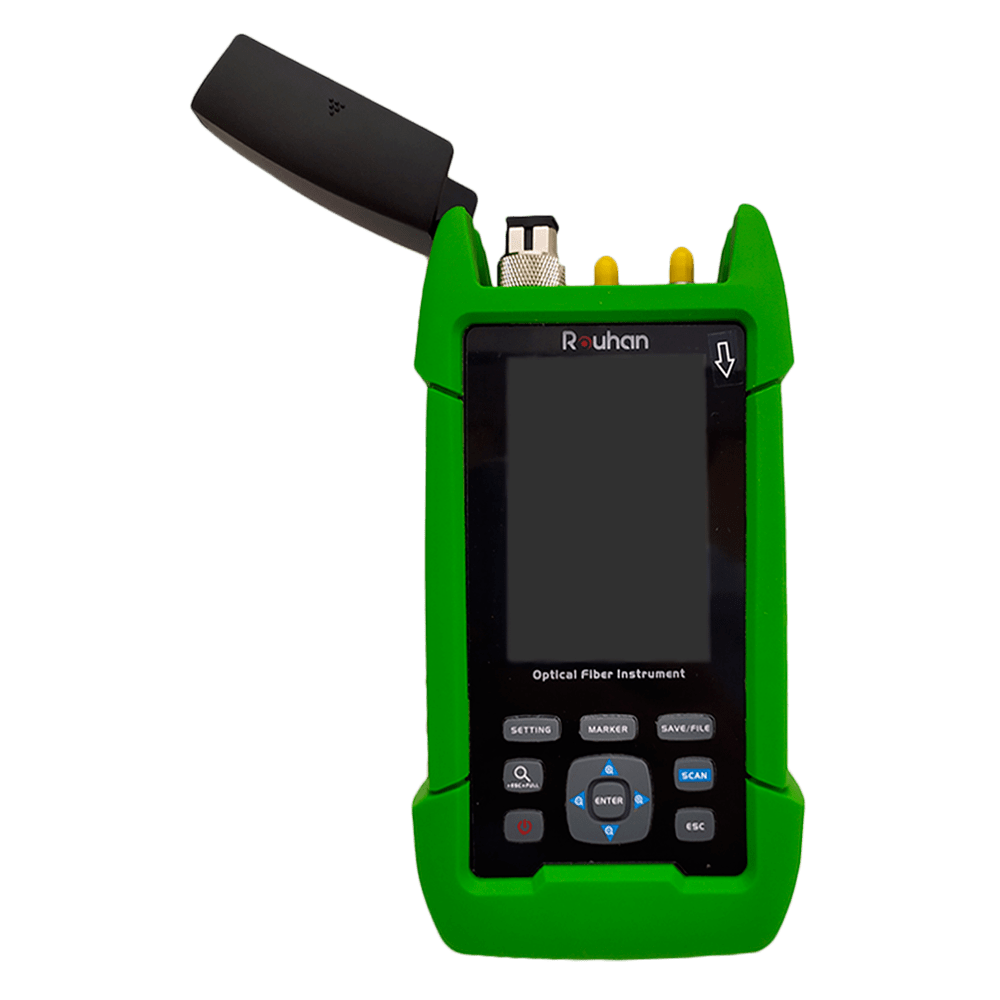 El Pocket OTDR más pequeño y dinámico que integra lo necesario, recomendado para Redes LAN, WAN, CATV, Cable Drop, Redes FTTh/FTTx.