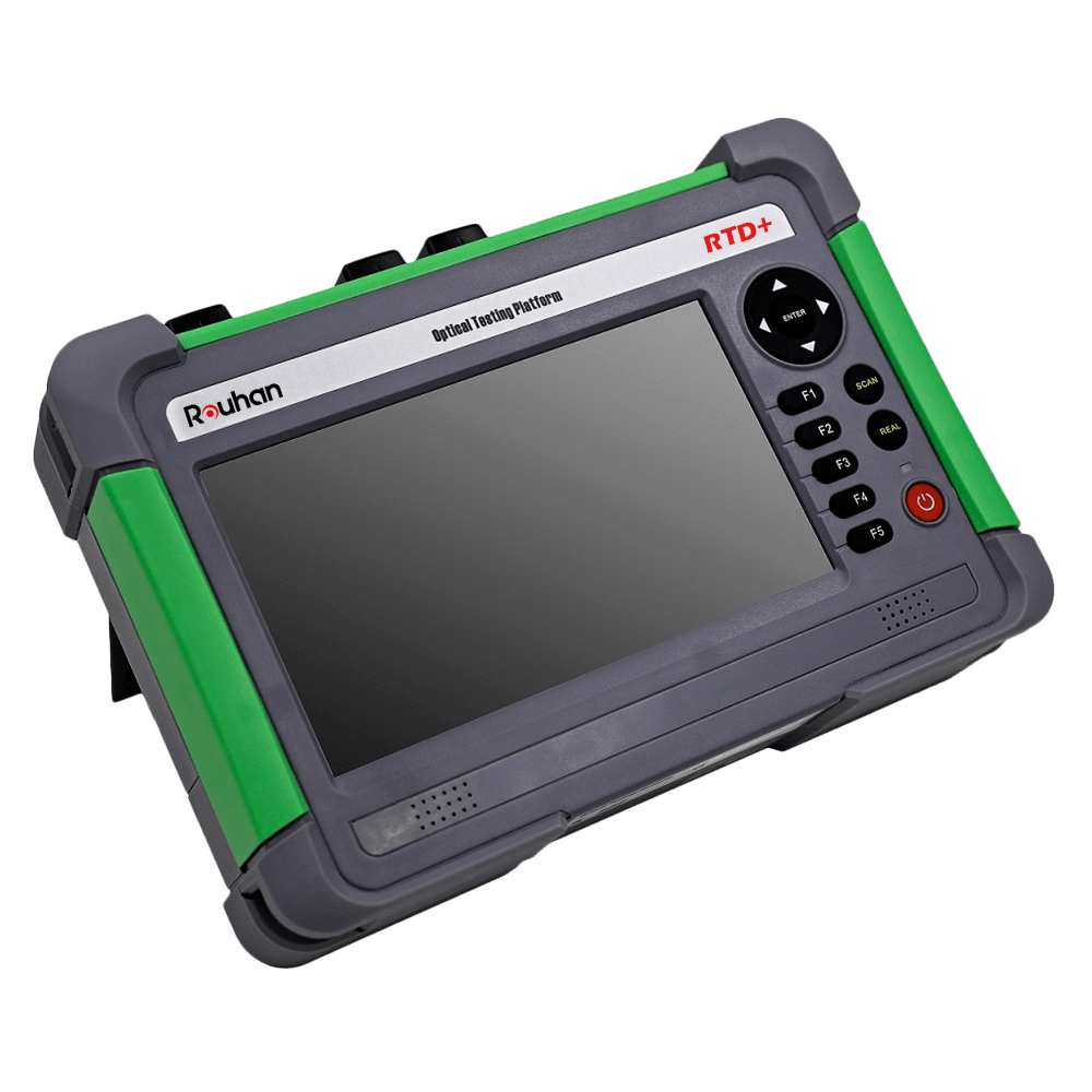 OTDR Plataforma de 7.5”, ROUHAN, RTD+TR502P1, Adecuado para zonas urbanas y optimizado para la resolución de problemas de la red óptica
