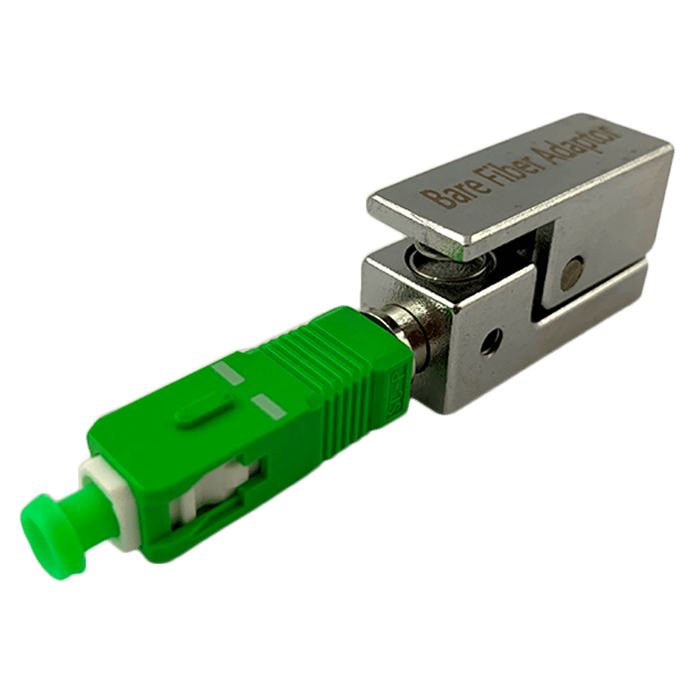Adaptador de Fibra Desnuda SC/APC fácil de usar para conectar la fibra desnuda con conector SC para interconectar la fibra óptica sin terminación.